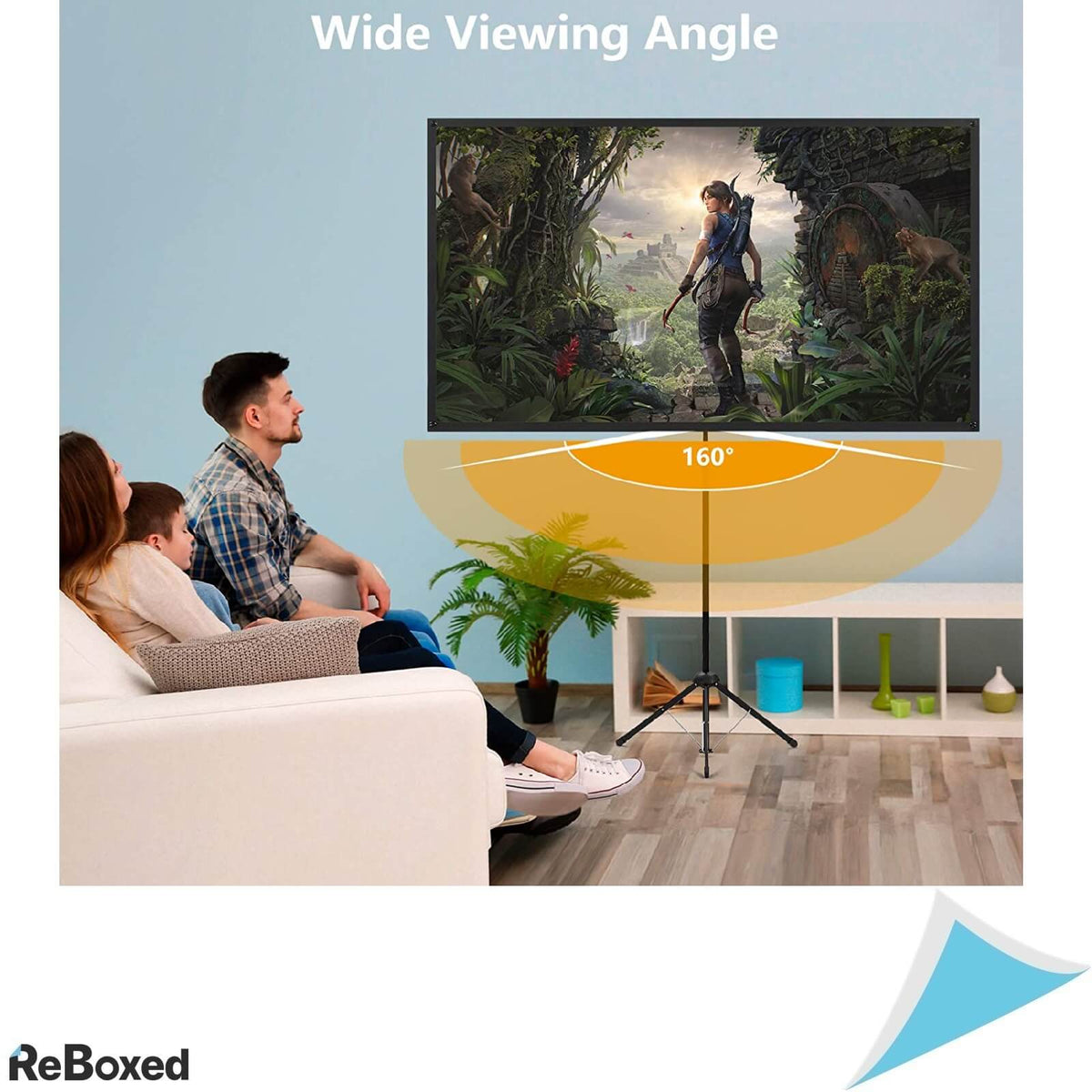 Ecran Videoproiector cu Gain 1.2 Trepied 100 inch 16:9 4K UHD