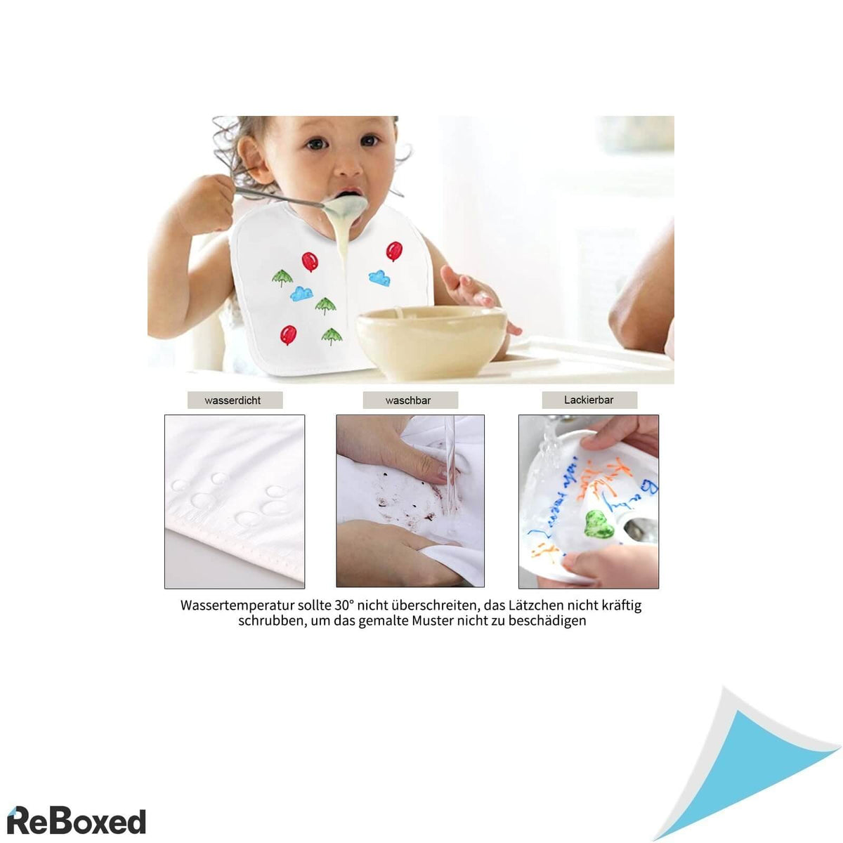 Faburo Set de 12 Bavetici Bebelusi pentru Desenat si Pictat