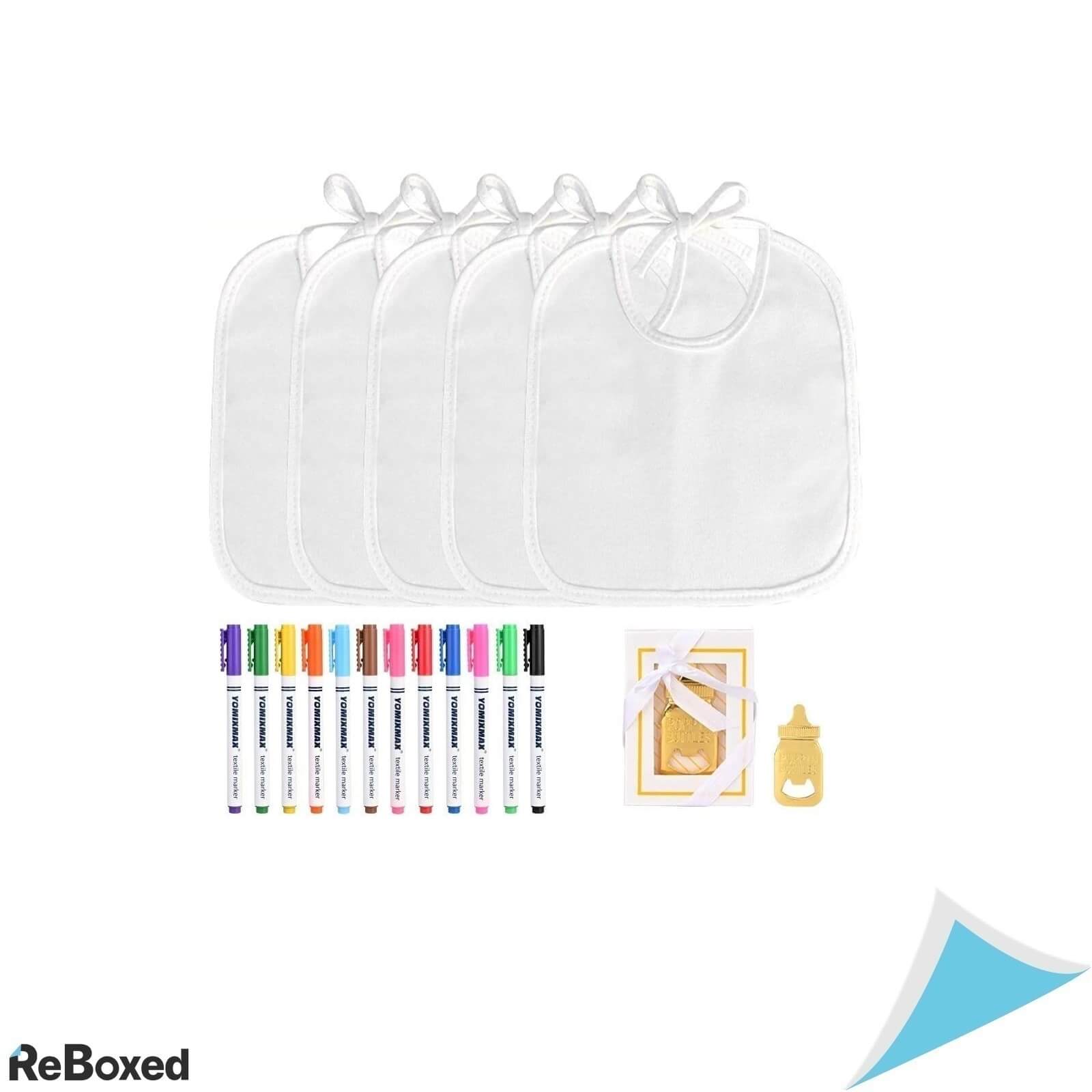 Faburo Set de 12 Bavetici Bebelusi pentru Desenat si Pictat