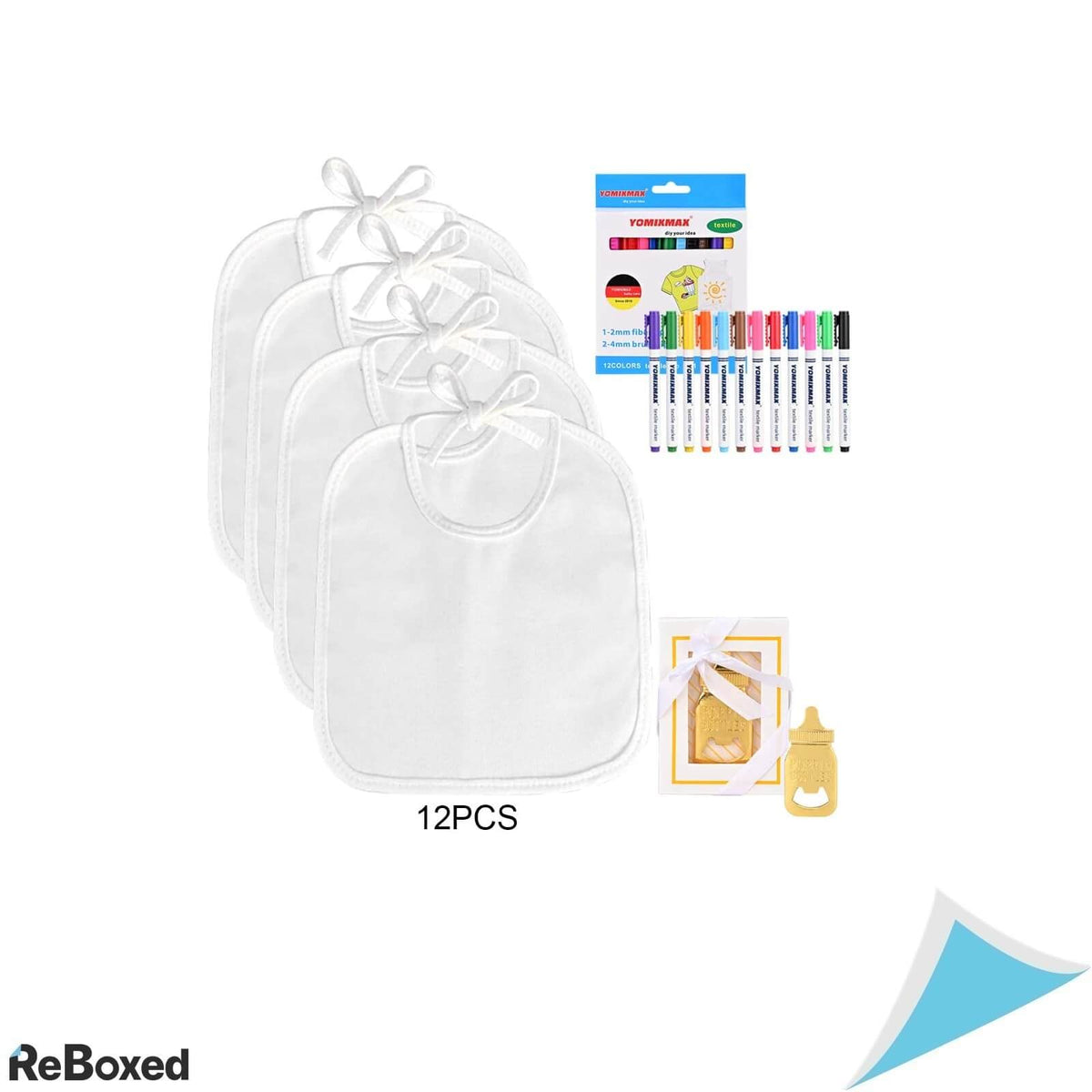Faburo Set de 12 Bavetici Bebelusi pentru Desenat si Pictat