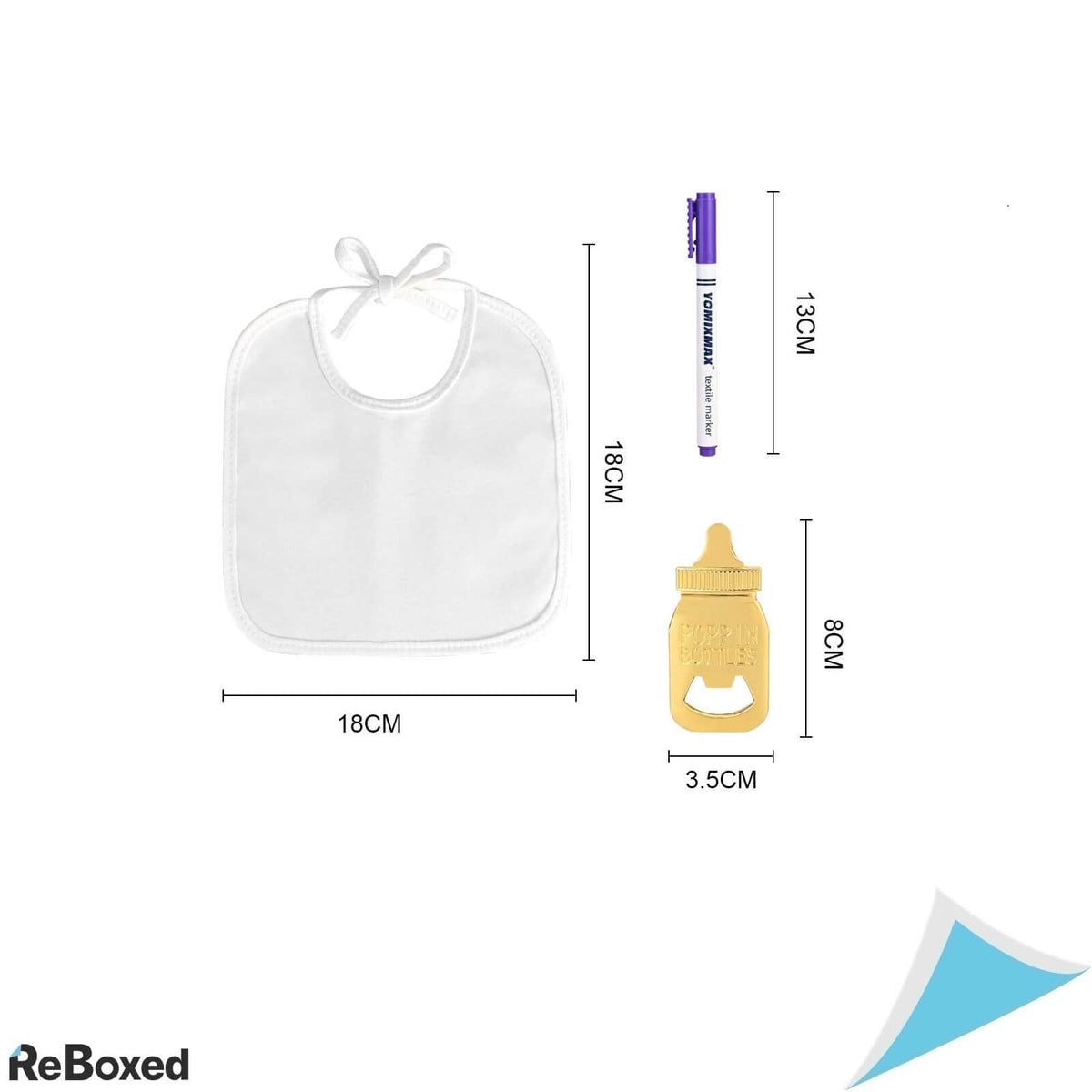 Faburo Set de 12 Bavetici Bebelusi pentru Desenat si Pictat