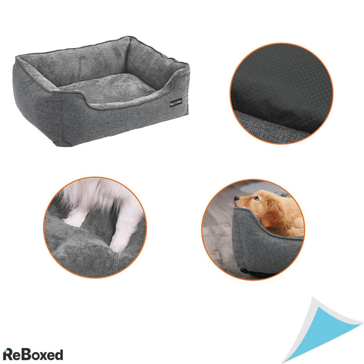 Feandrea Pat Caini si Pisici Husa Detasabila 70x55x21cm Gri