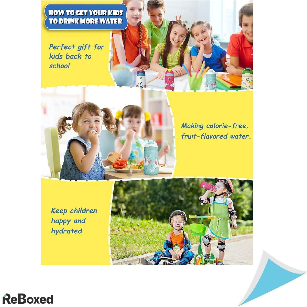 FJbottle Sticla de Apa Pentru Copii Termoizolata Otel 350ml