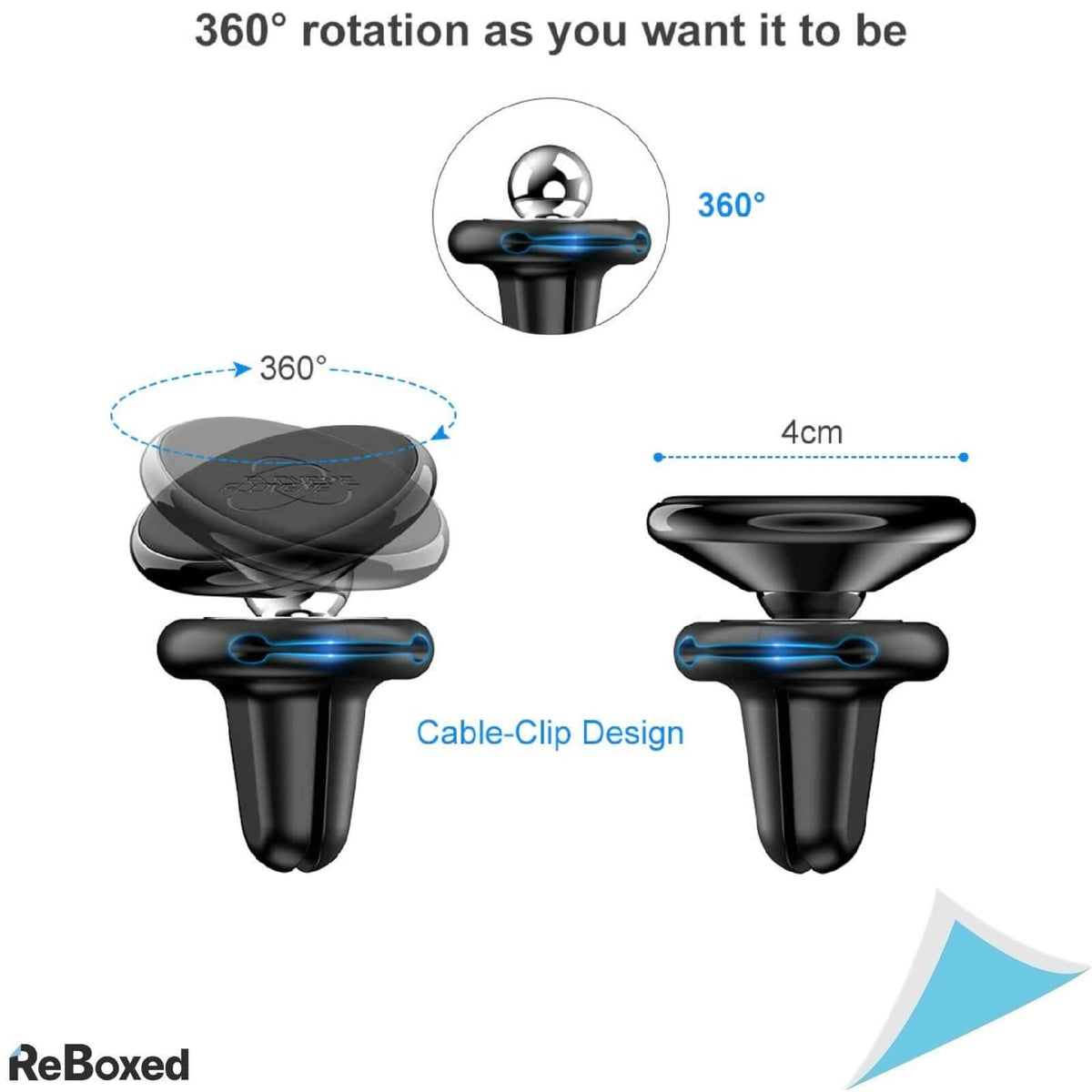 Floveme Suport Magnetic Super Strong Telefon Grila de Ventilatie 360g