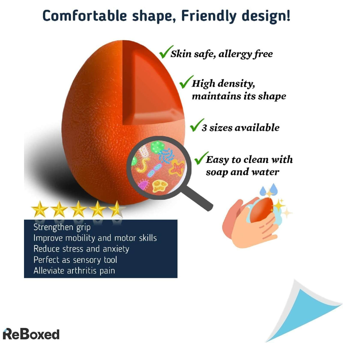 The Friendly Swede LARGE Set 3 mingi Antistres Antrenament