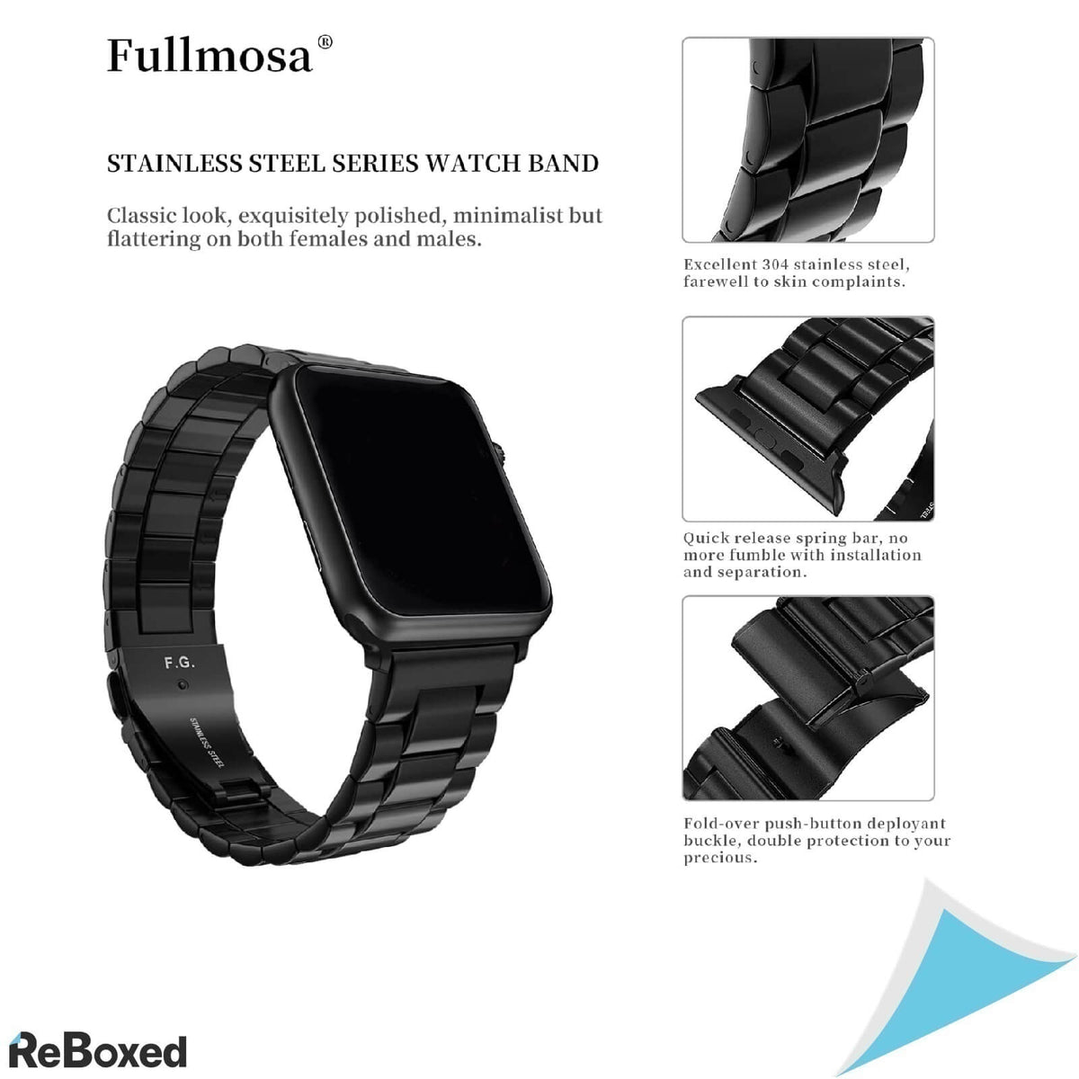 Fullmosa Curea Otel pentru Apple iWatch 42-45mm