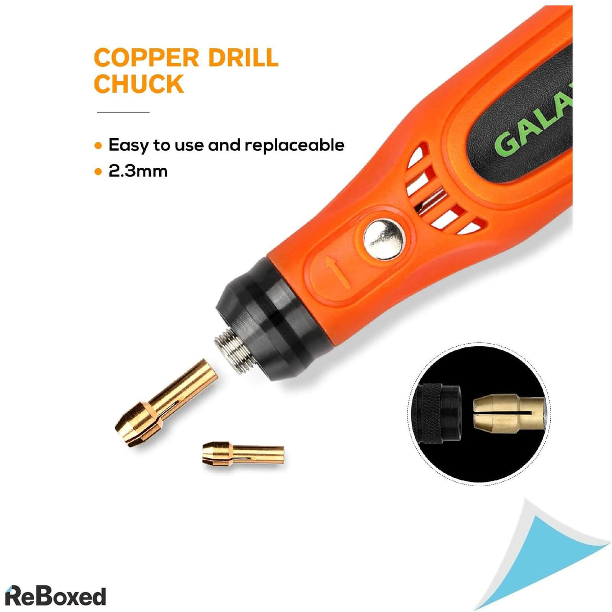 GalaxPRO Mini-Masina de Gaurit si Slefuit cu Acumulator si Accesorii