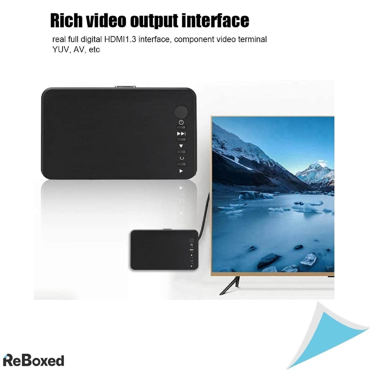 Garsent Player 1080p Multimedia USB HDD SD Player Telecomanda