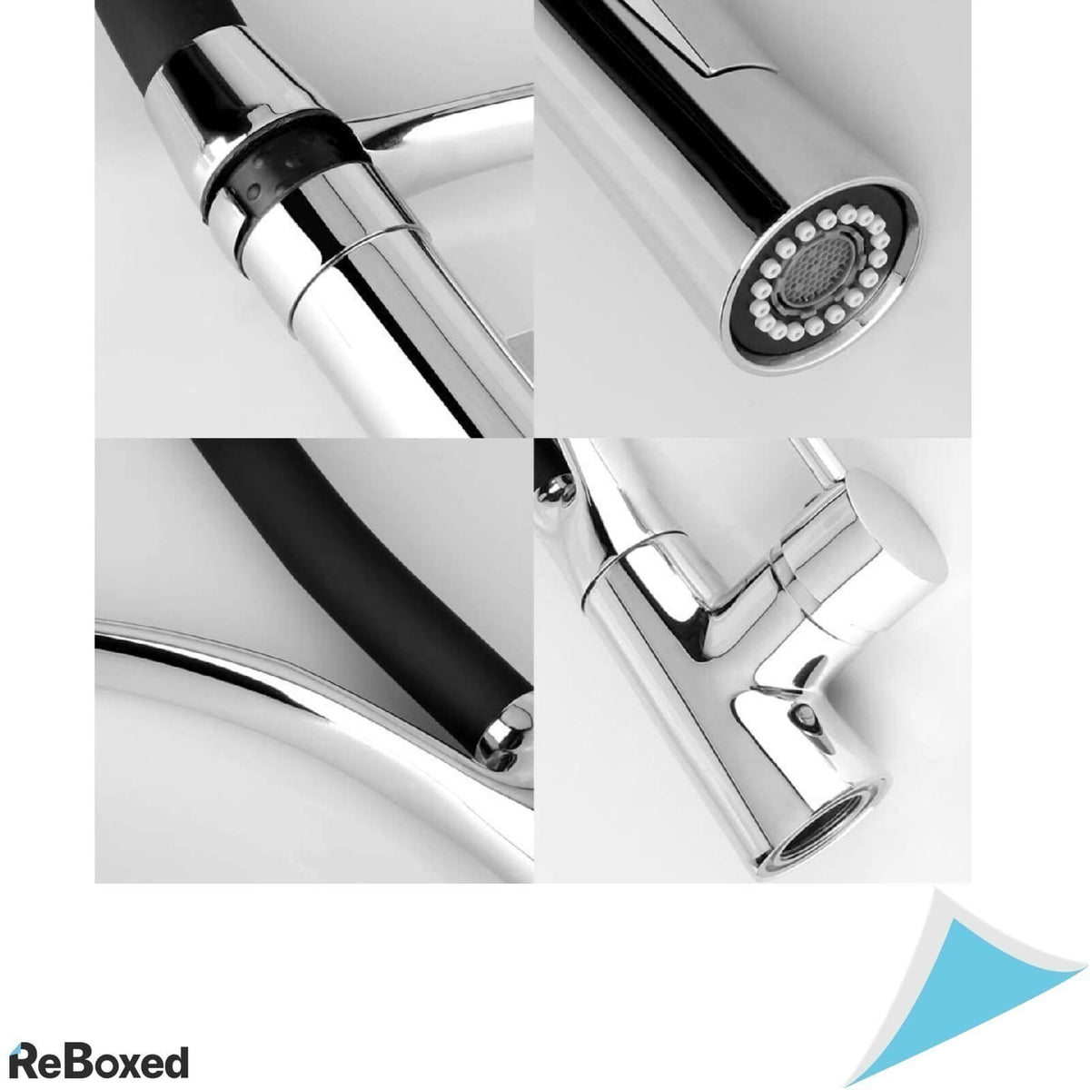 Gavaer Baterie de Bucatarie Rotativa cu Furtun Silicon Moale