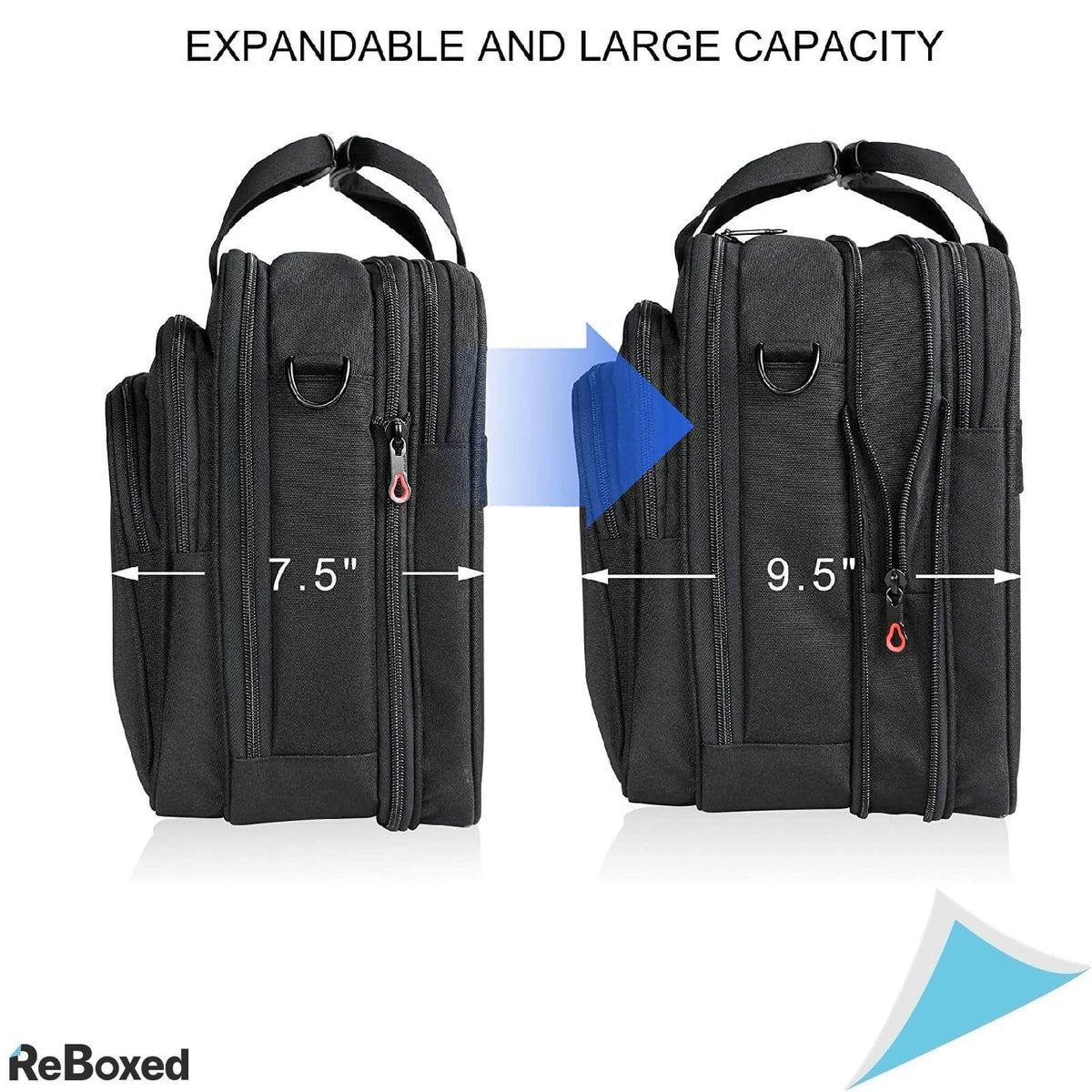 Kroser Geanta Laptop 17.3 Extensibila Buzunare Anti-RFID Hidrofuga