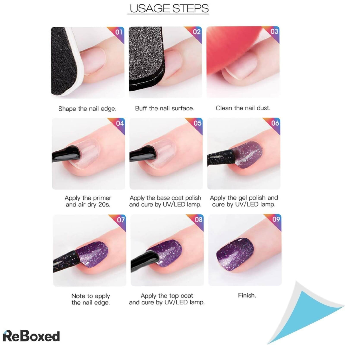 Rosalind Set 4 bucati Gel Unghii 7ml UV LED Permanent Polish