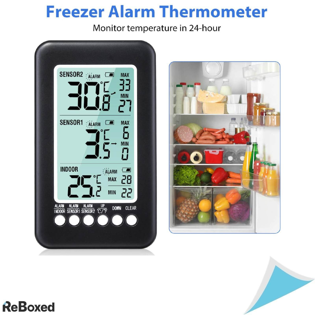 Gemitto Termometru de Interior cu 2 Senzori si Alarma