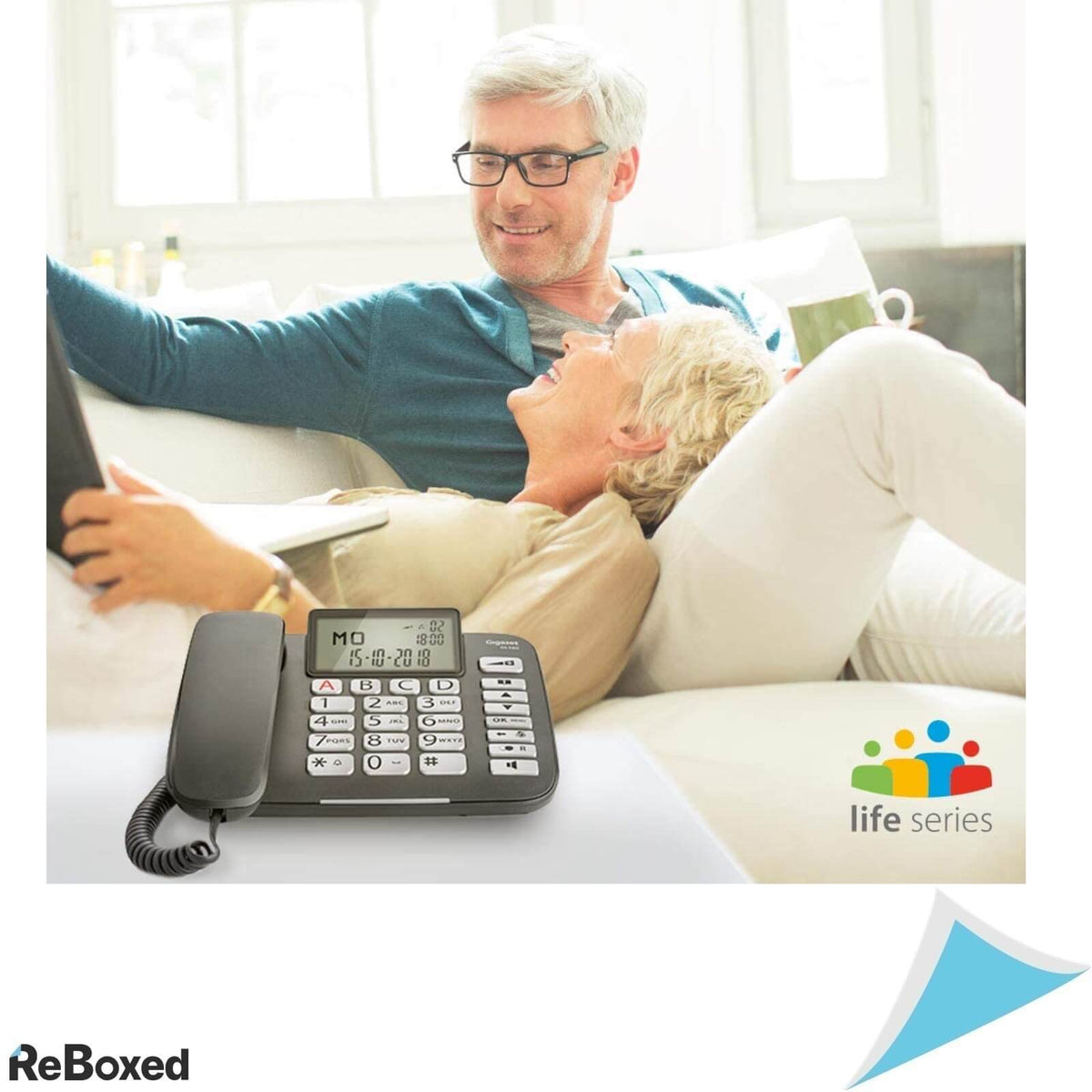 Gigaset DL580 Telefon de Masa cu Afisaj Mare Iluminat