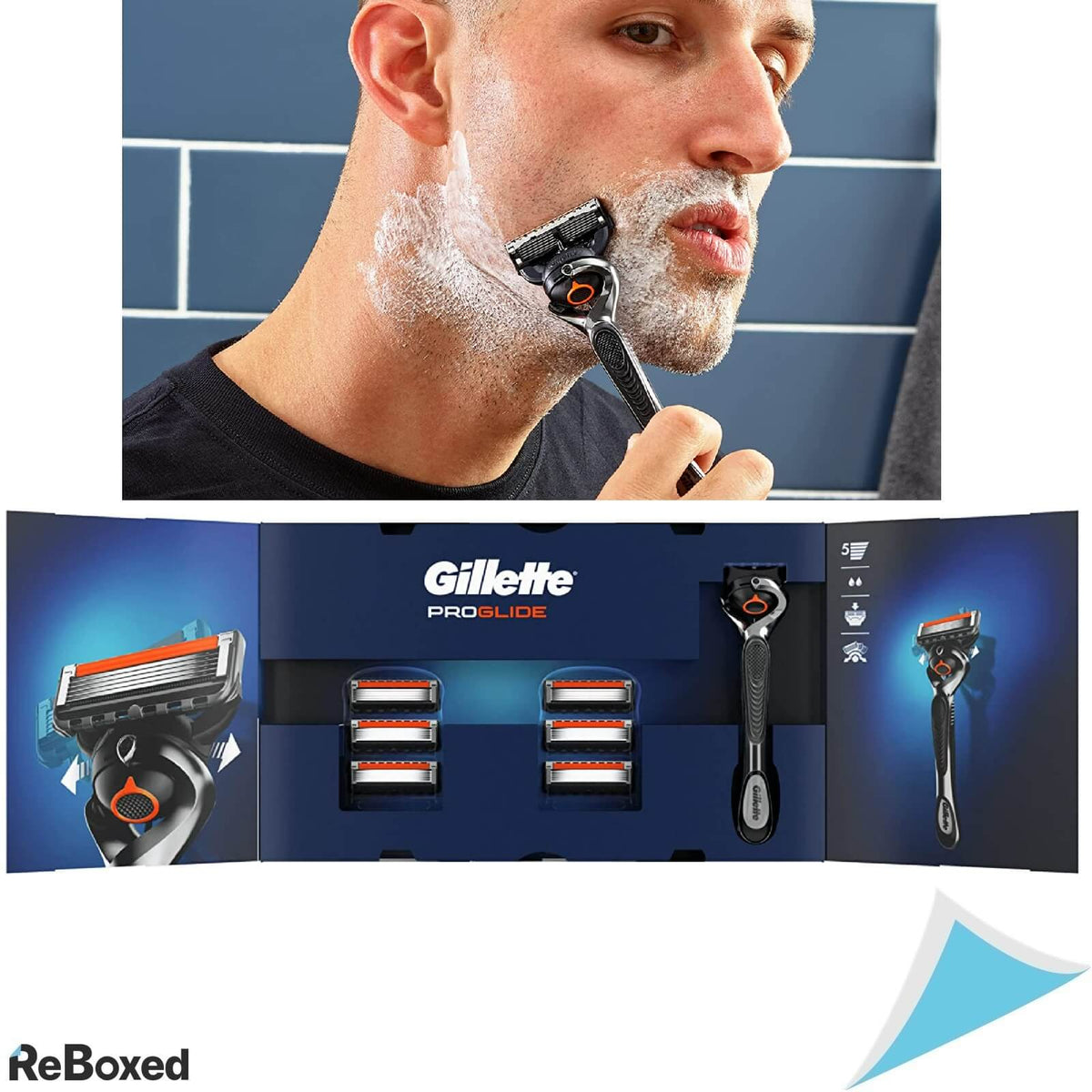 Gillette ProGlide Aparat si 5 Rezerve Banda Antifrictiune