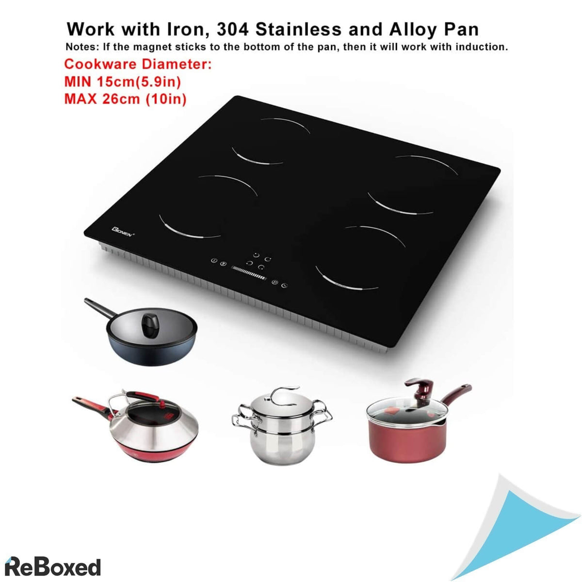 Gionien Plita Inductie Incorporabila 60cm 4 Arzatoare 5.4KW