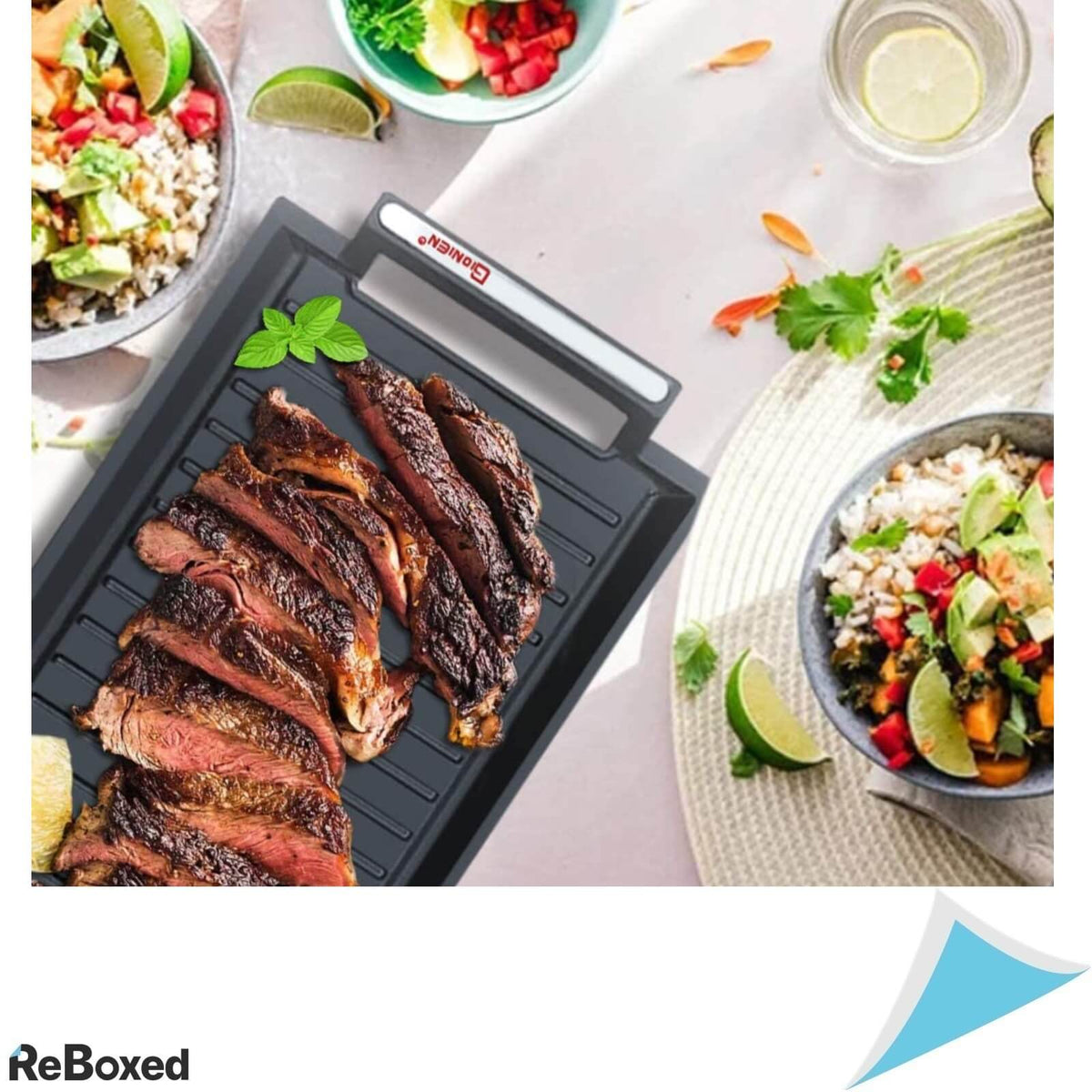 Gionen Set 2 Tavi Tigai Grill Fonta pentru Inductie 432x228mm