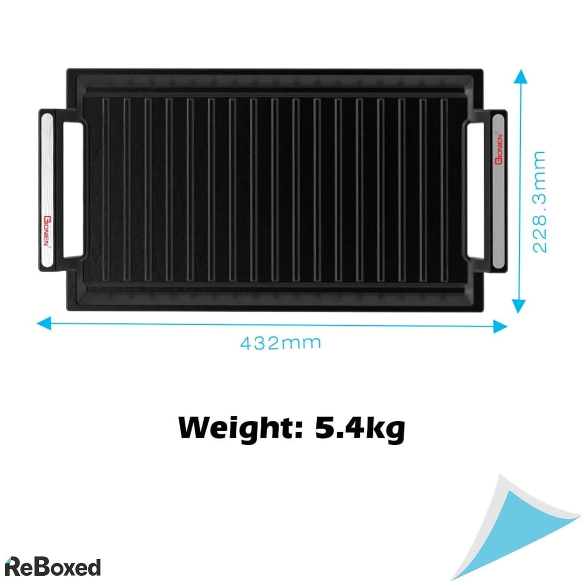 Gionen Set 2 Tavi Tigai Grill Fonta pentru Inductie 432x228mm