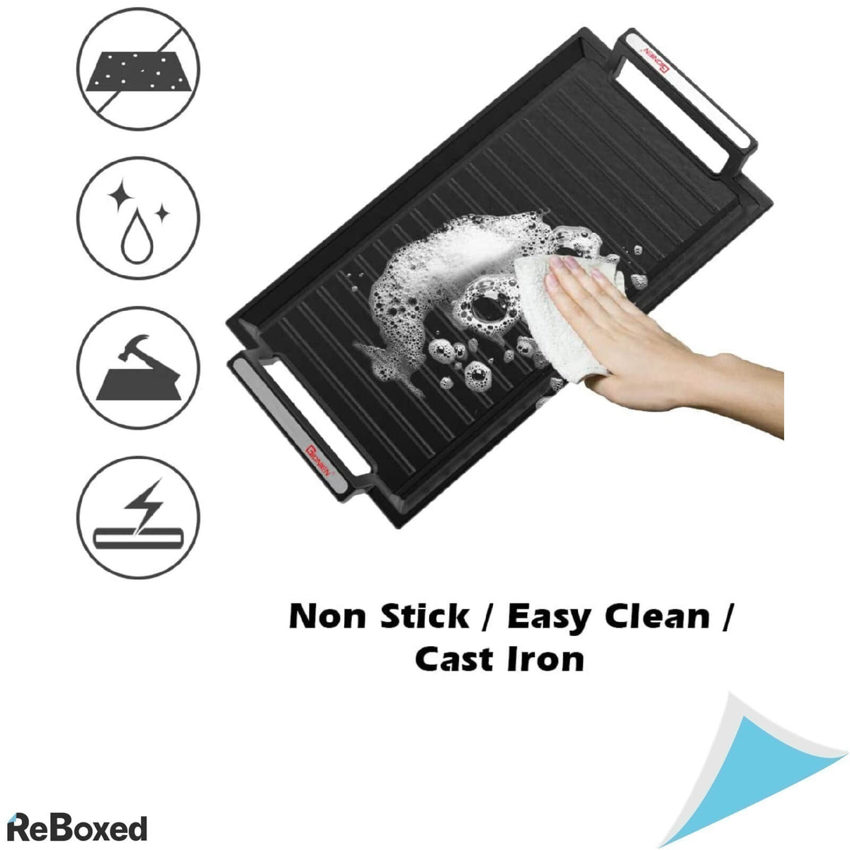 Gionen Set 2 Tavi Tigai Grill Fonta pentru Inductie 432x228mm