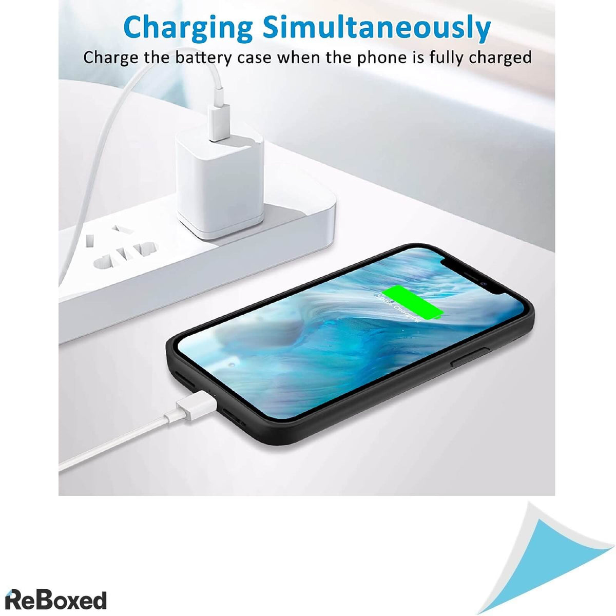 Husa de Protectie cu Baterie 6000mAH iPhone 12/PRO si Stand