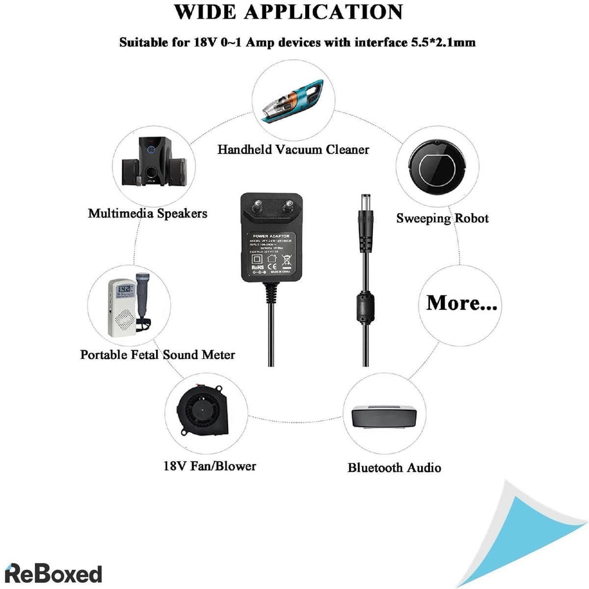 Gonine Alimentator 220VAC 18VDC 1000mA Mufa DC 5.5x2.1mm