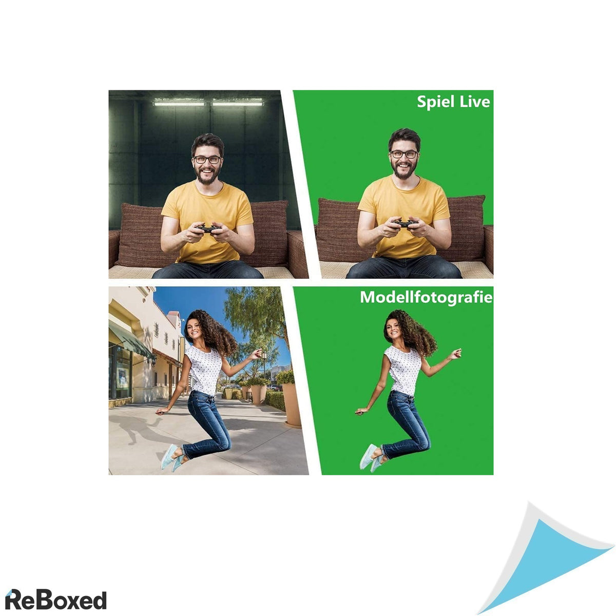 Greenscreen Fundal Foto 1.8 x 2.8m Pliabil si Suprafata Mata Verde