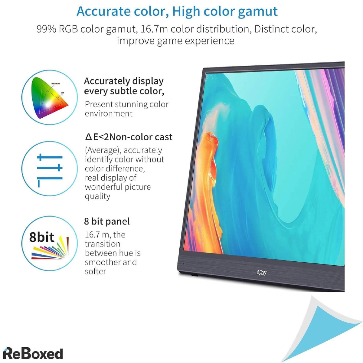 G-Story Monitor Gaming Portabil 15.6&quot; IPS 144Hz 1080p USB-C