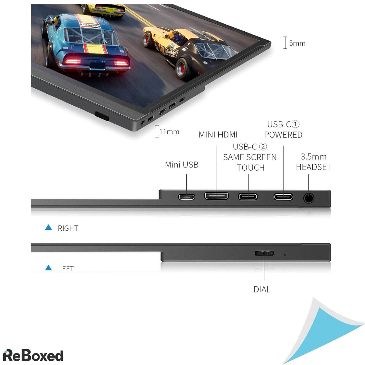 G-Story Monitor Gaming Portabil 15.6&quot; IPS 144Hz 1080p USB-C