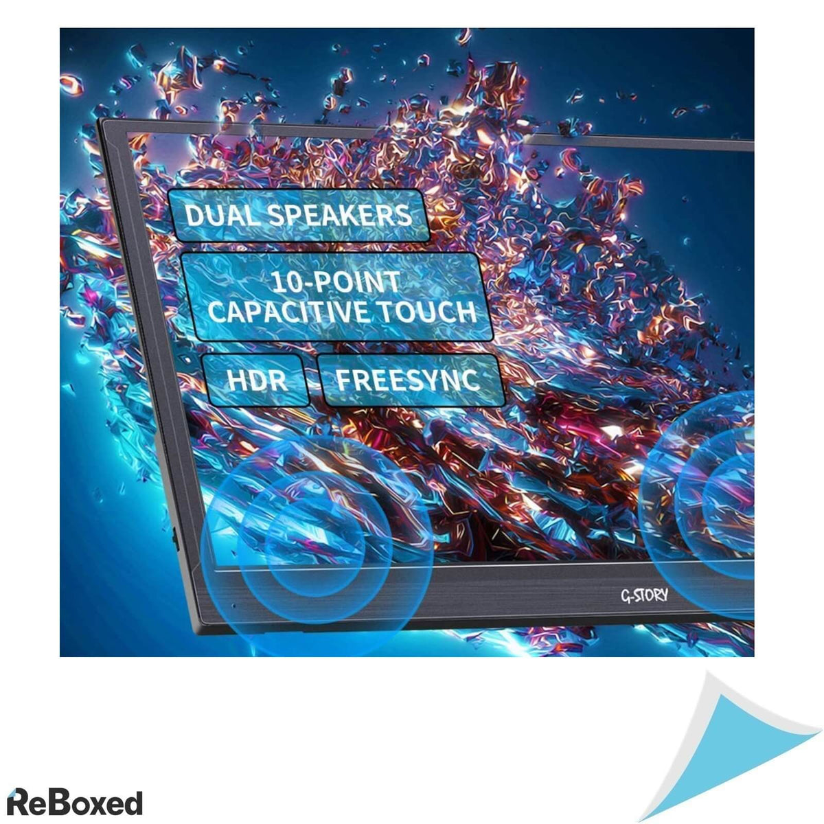 G-Story Monitor TouchScreen Portabil 15.6&quot; IPS Boxe HDMI USB-C