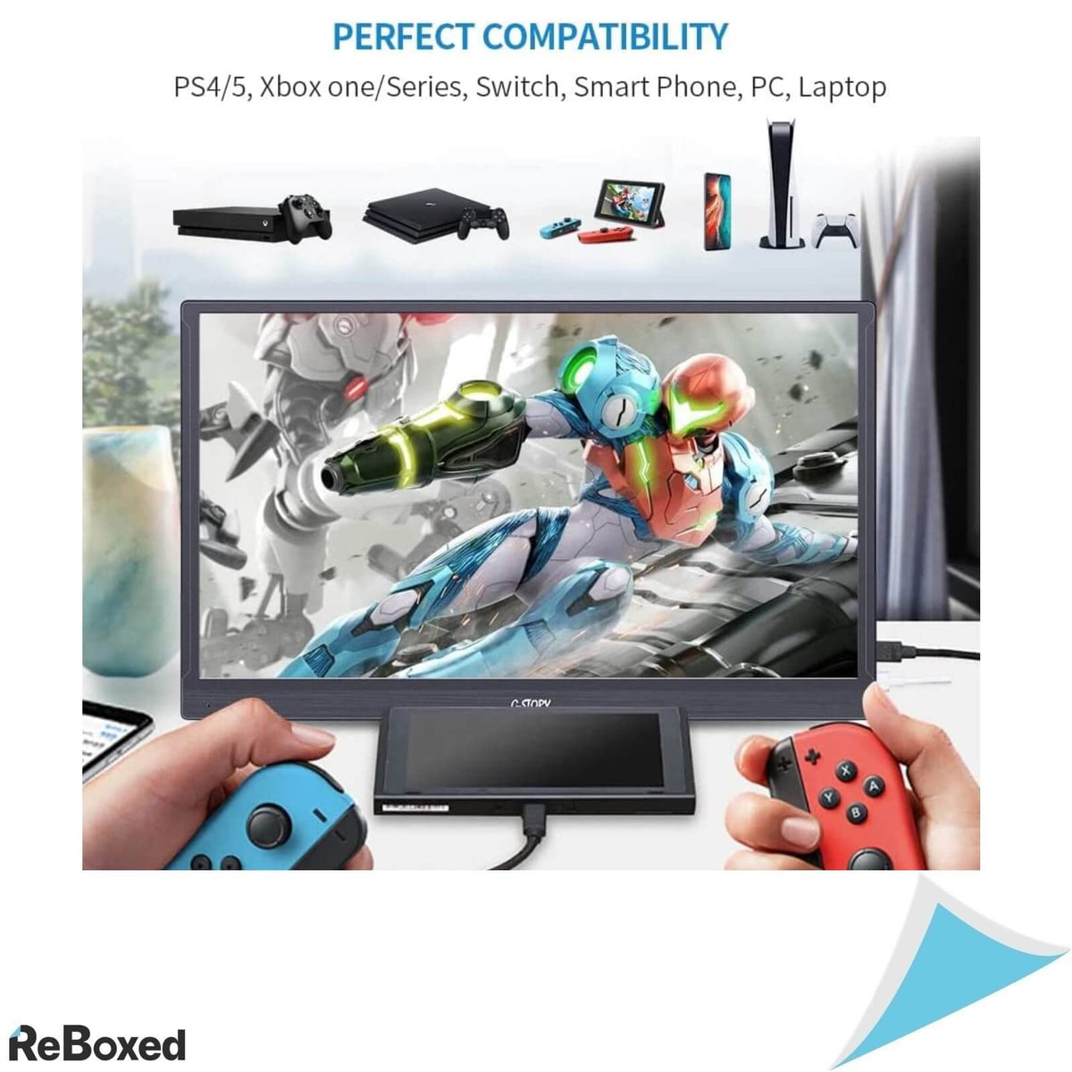 G-Story Monitor TouchScreen Portabil 15.6&quot; IPS Boxe HDMI USB-C