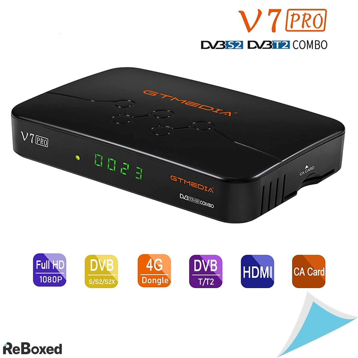 GTMedia V7 Pro Receptor Satelit 1080p H.265 DVB Antena WiFi