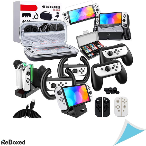 GTAplam Kit Accesorii 22in1 pentru Nintendo Switch OLED 2021