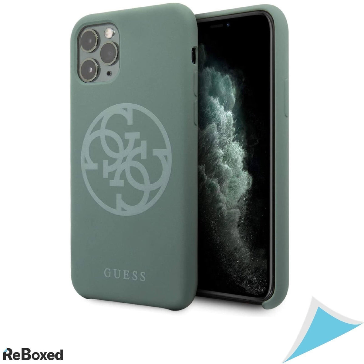 Guess 4G Original Husa din Silicon iPhone 11 PRO MAX culoare kaki