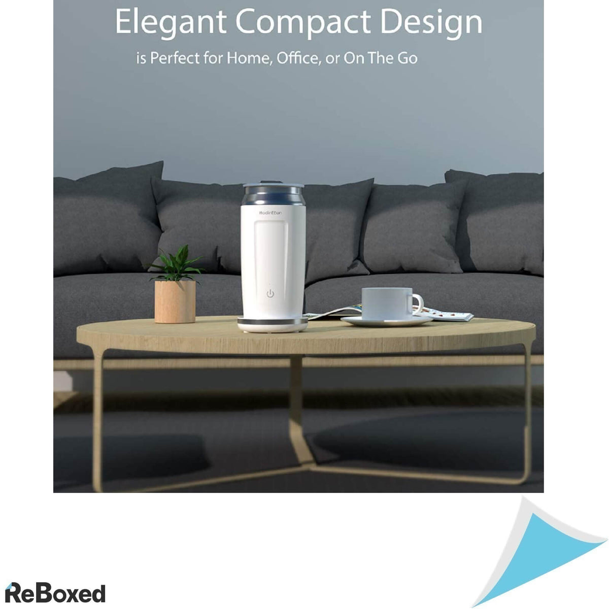 HadinEEon Aparat de Spumare Lapte din Otel Inoxidabil 240ml Alb