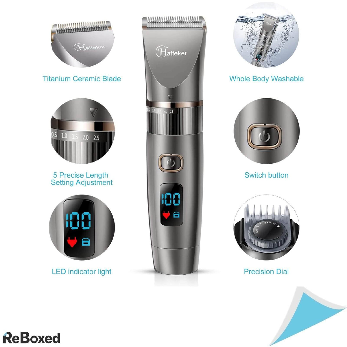 Hatteker Aparat Multifunctional de Ingrijire 3in1 Tuns Barbati