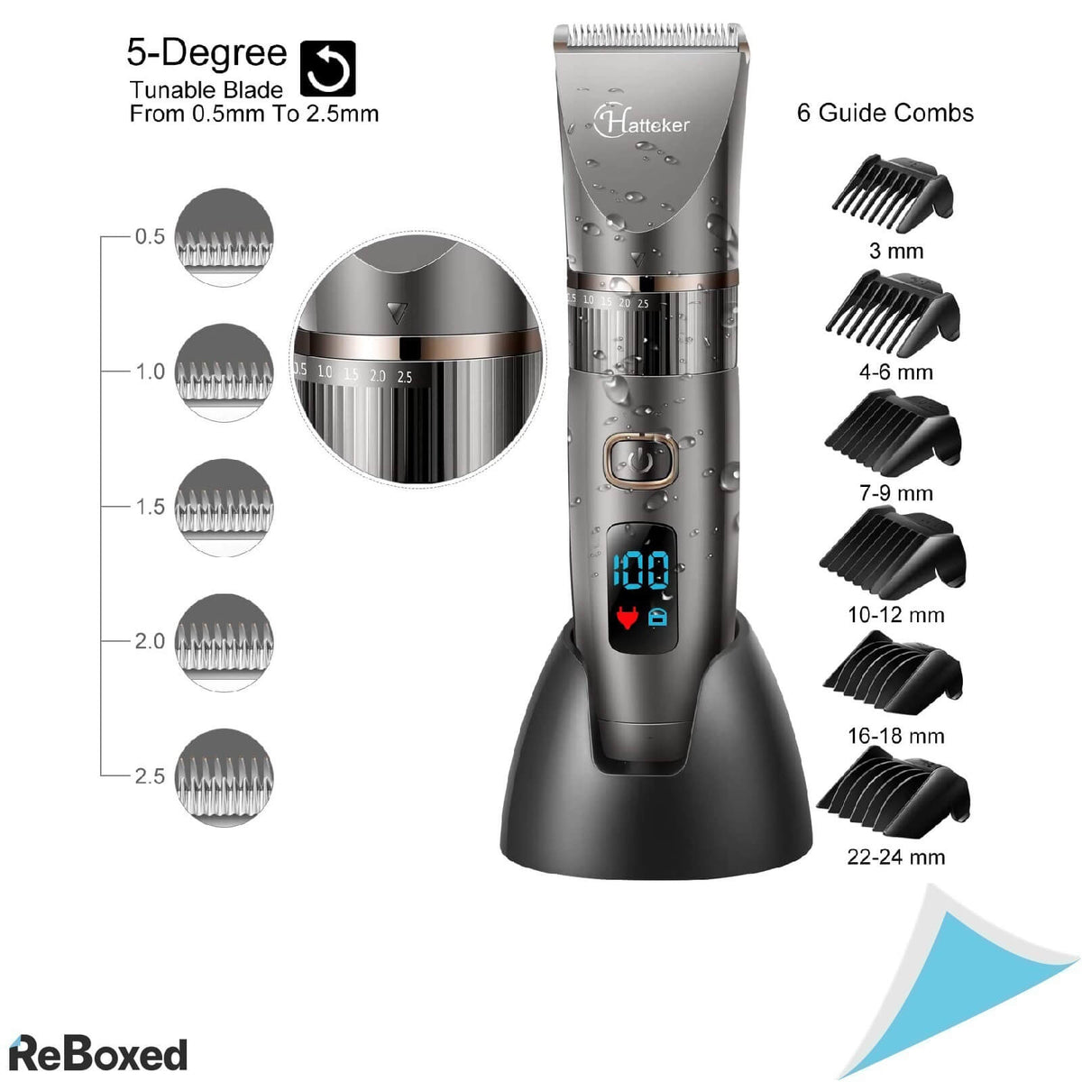 Hatteker Aparat Multifunctional de Ingrijire 3in1 Tuns Barbati