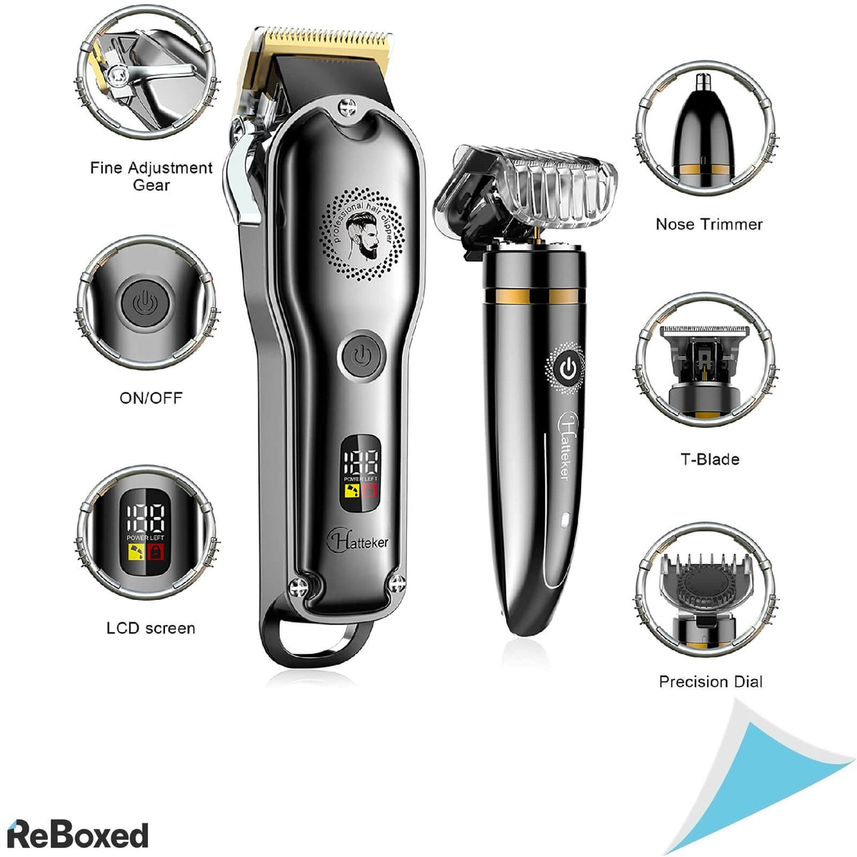 Hatteker RFC-696 Set Complet Tuns si Trimmer Precizie IPX7