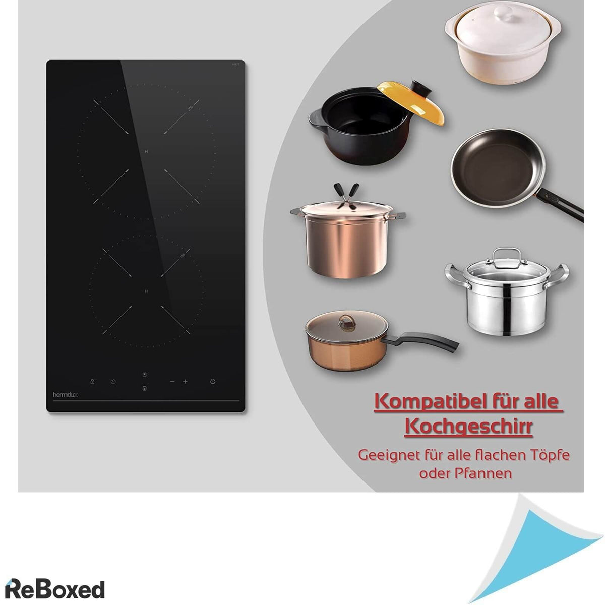 Hermitlux Domino Plita Electrica Vitroceramica 29cm