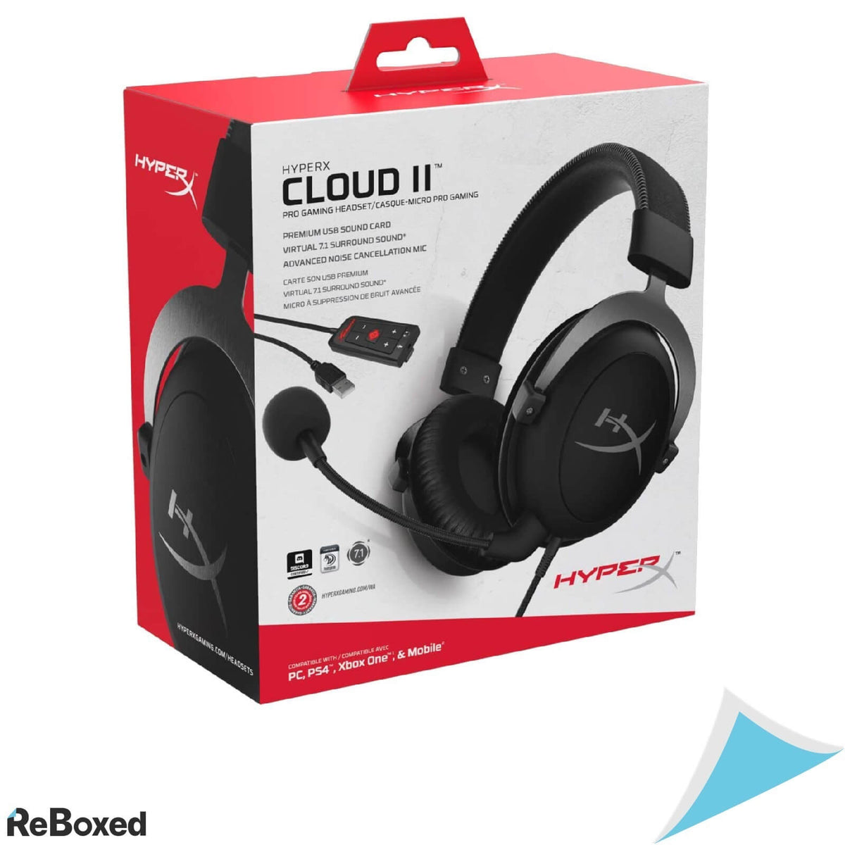 HyperX Cloud II 7.1 Virtual Surround Casca Gaming USB Gun Metal