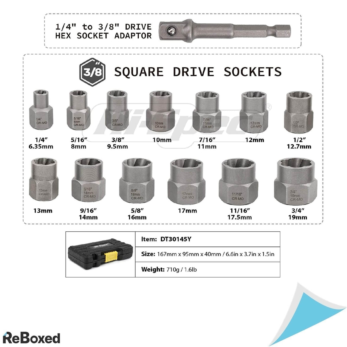 Hi-Spec Set 13 Piese Extractoare Suruburi Rupte Prezoane