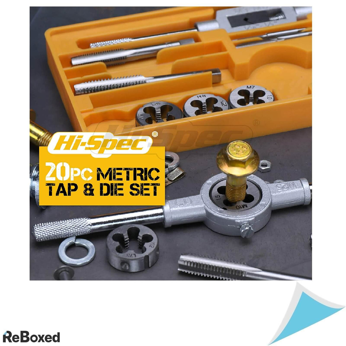 Hi-Spec Trusa 20 Piese pentru Suruburi si Piulite Metrice