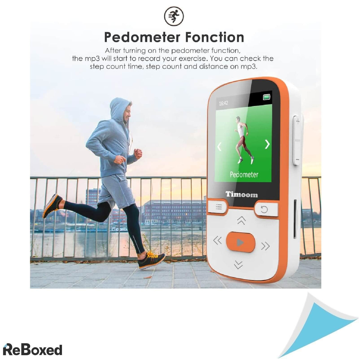 HOCO Mini MP3 Player 32GB Sports Bluetooth Recorder Orange