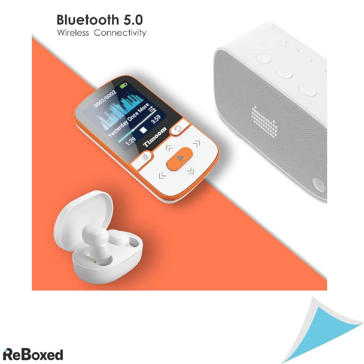 HOCO Mini MP3 Player 32GB Sports Bluetooth Recorder Orange