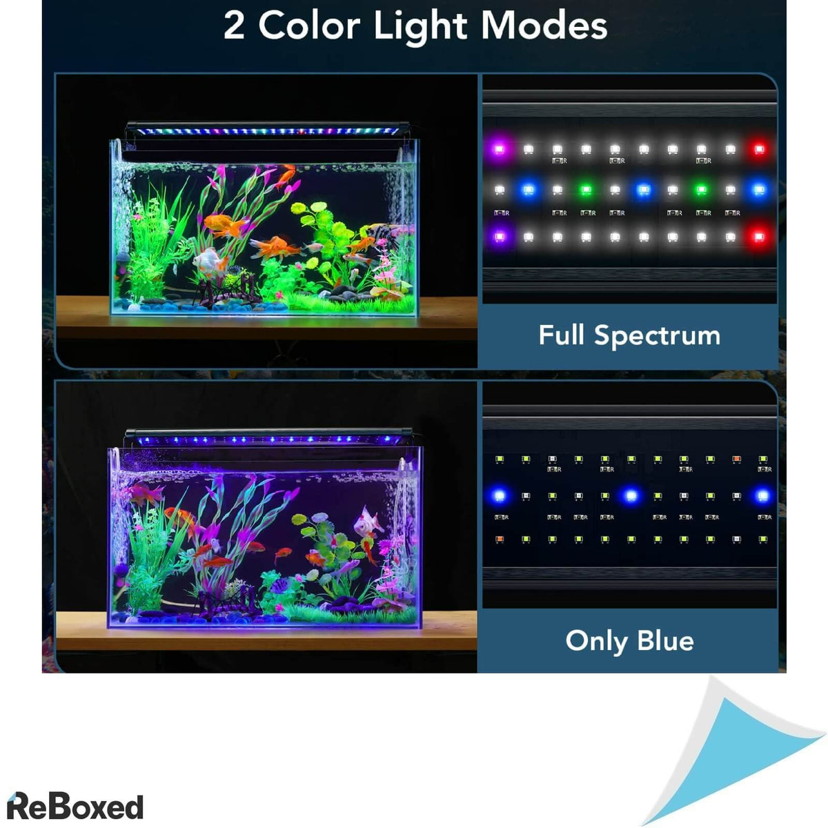 Lumina LED 20W Acvarii 90-120cm Suporturi Extensibile Full Spectru