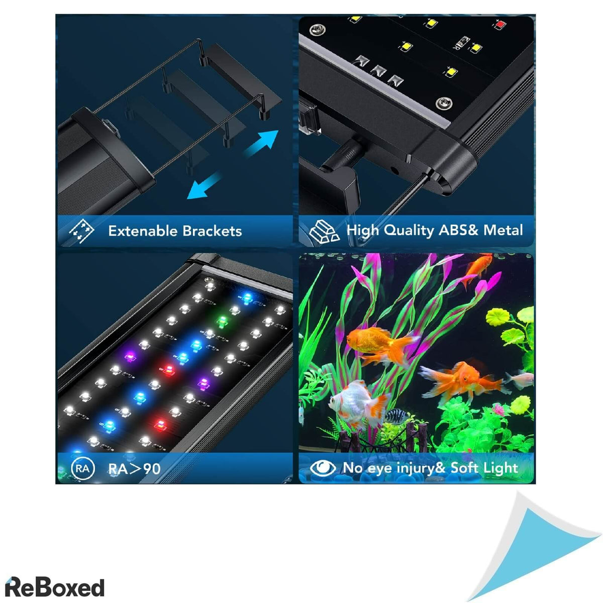 Lumina LED 20W Acvarii 90-120cm Suporturi Extensibile Full Spectru