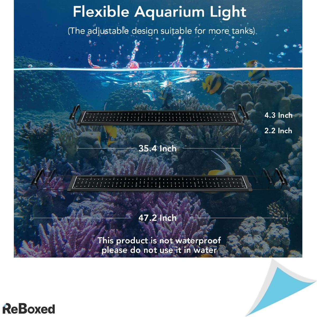 Lumina LED 20W Acvarii 90-120cm Suporturi Extensibile Full Spectru