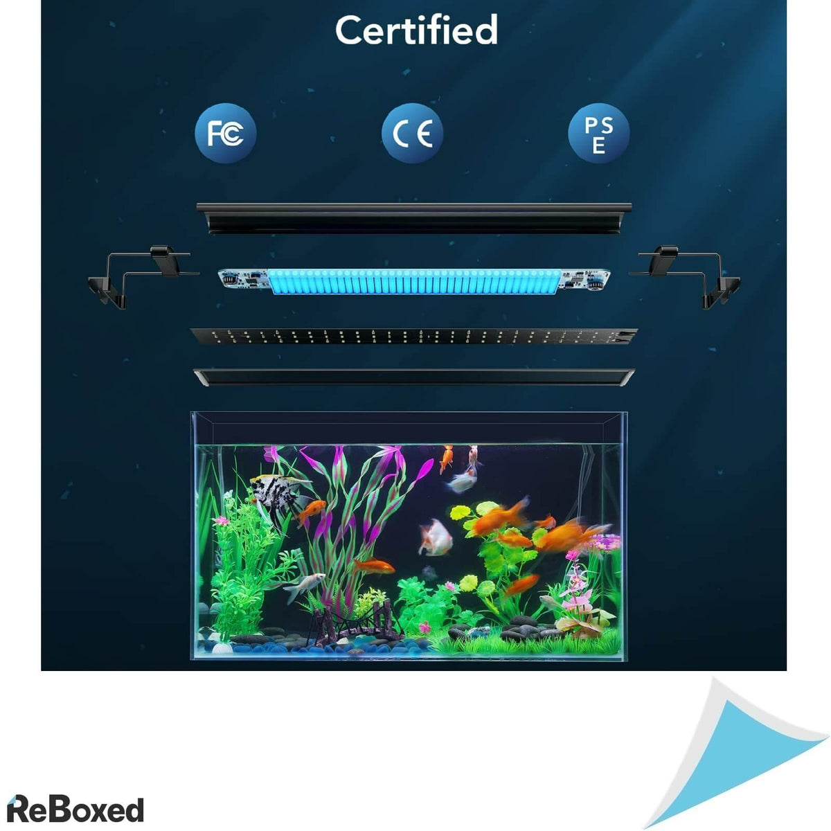 Lumina LED 20W Acvarii 90-120cm Suporturi Extensibile Full Spectru