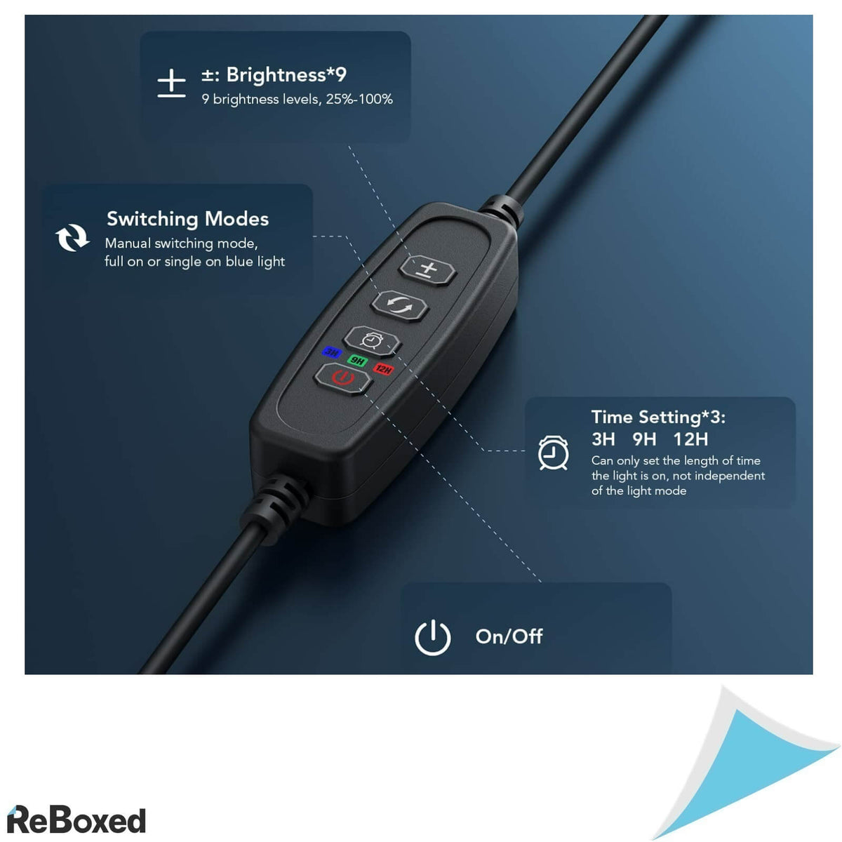 Lumina LED 20W Acvarii 90-120cm Suporturi Extensibile Alba-Albastra