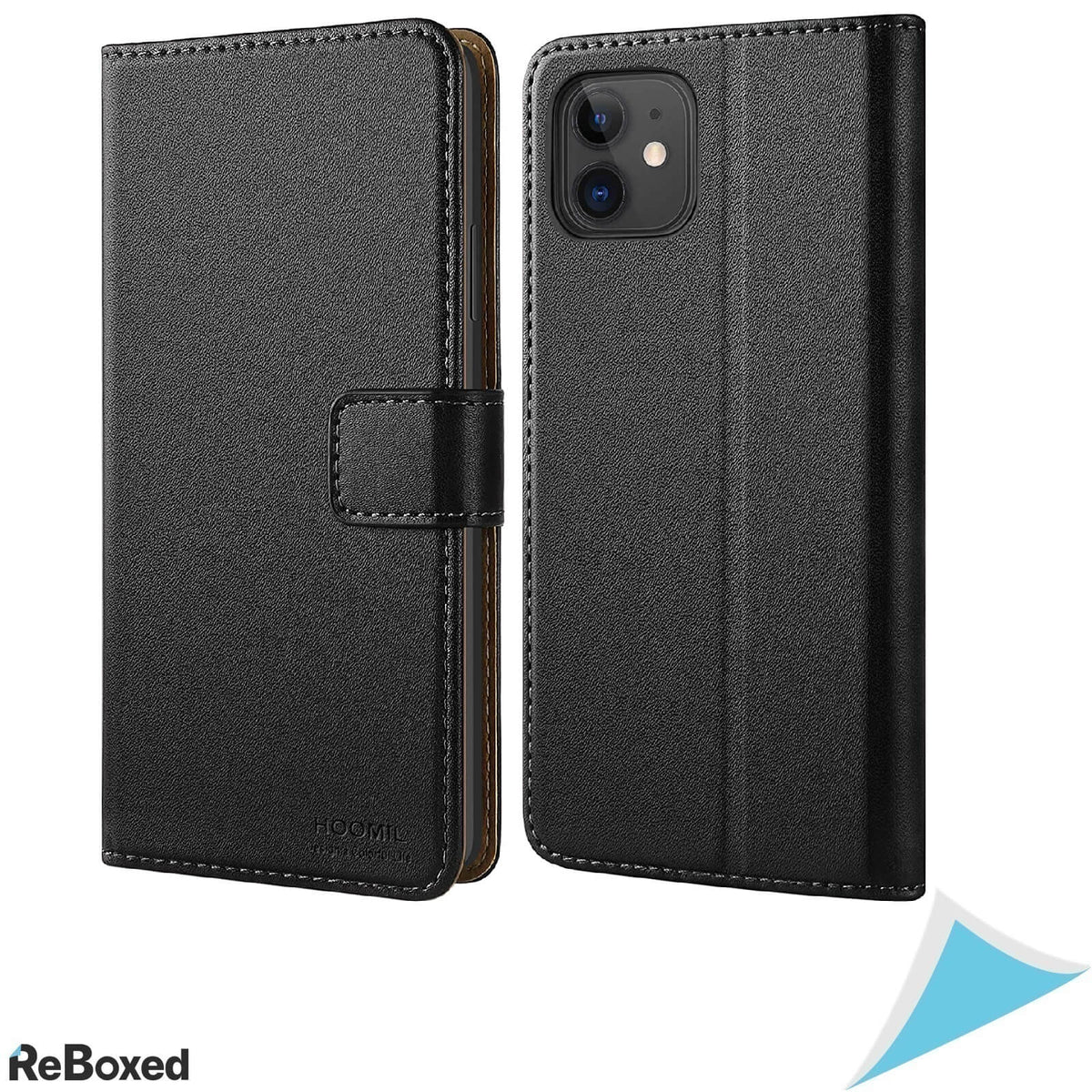 Hoomil MagFlip Husa pentru iPhone 11 din Piele cu Suport Card