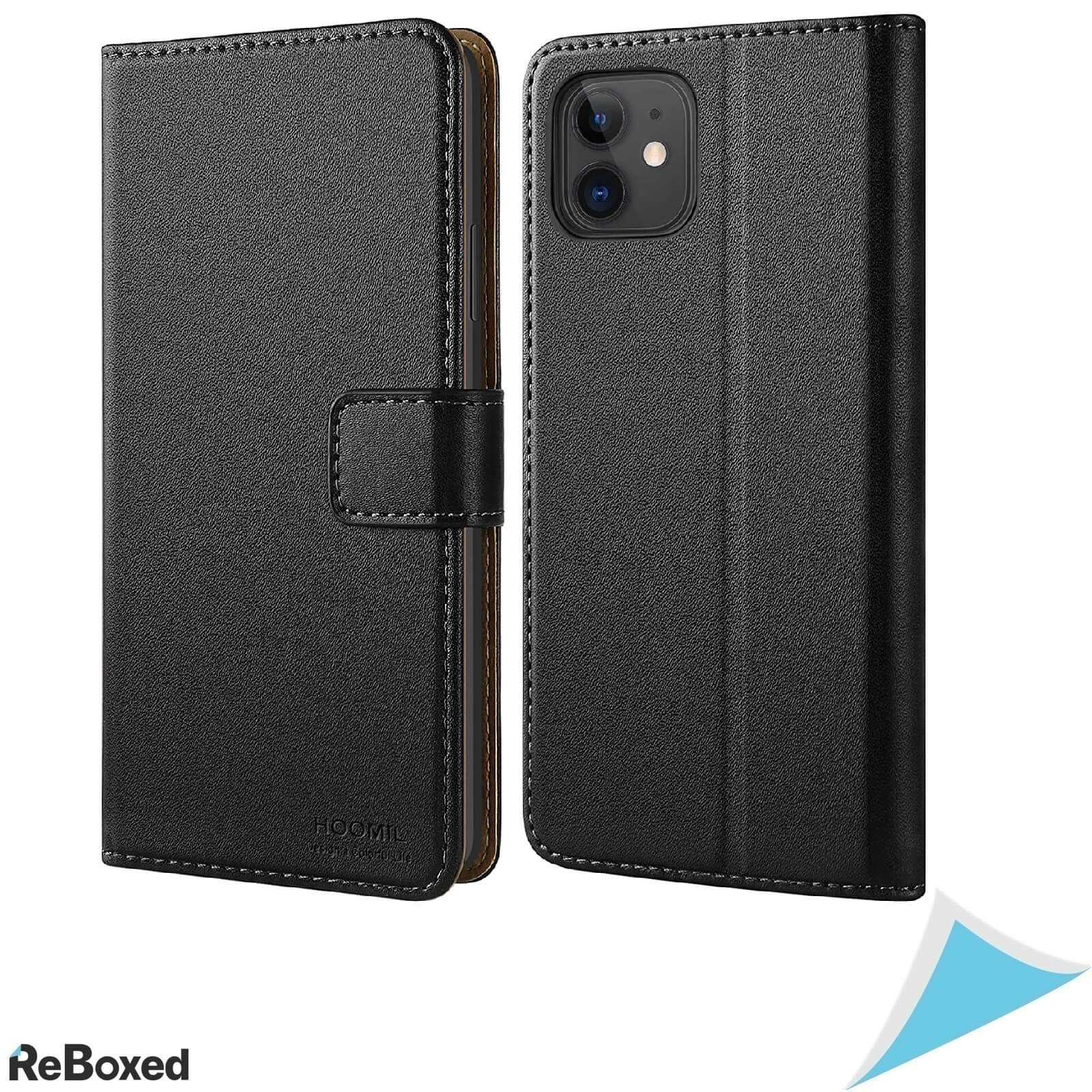 Hoomil MagFlip Husa pentru iPhone 11 din Piele cu Suport Card