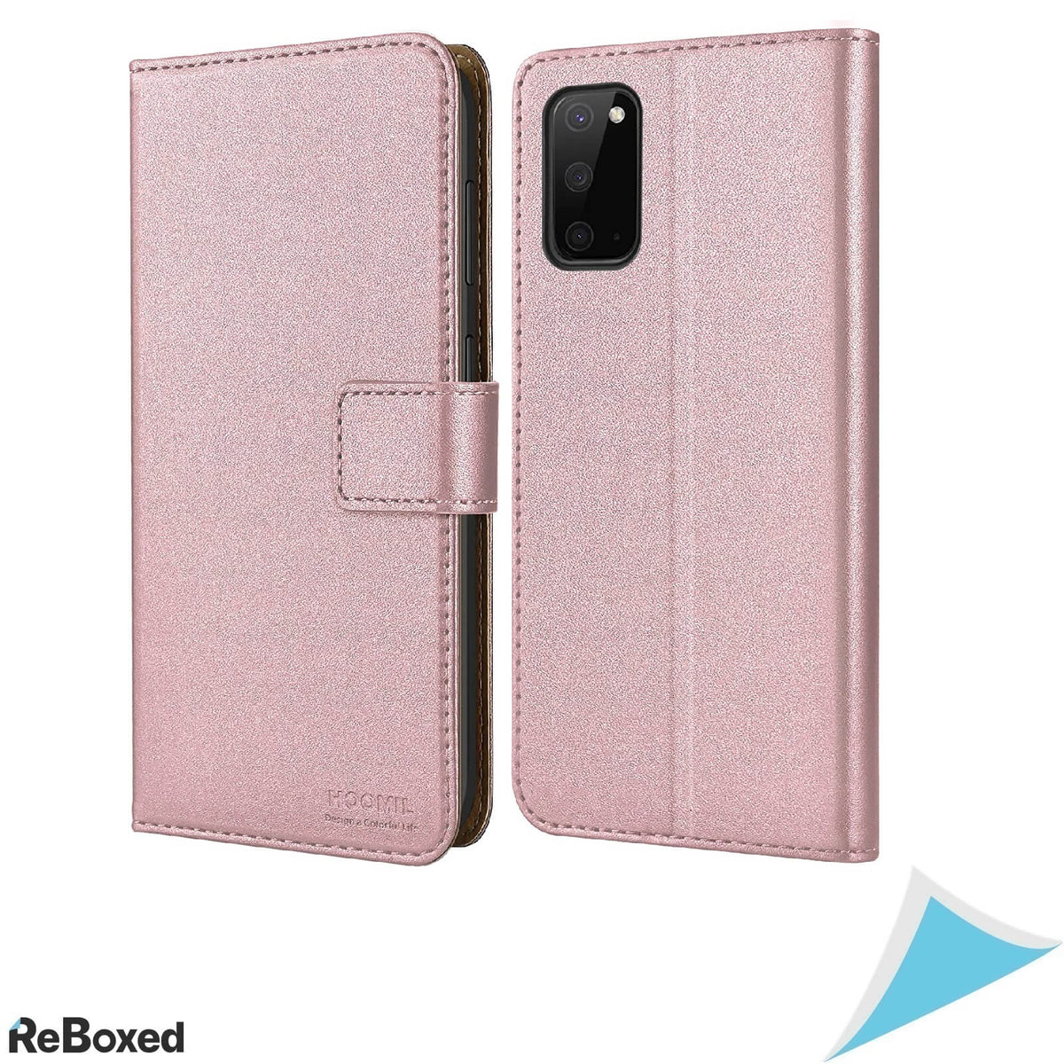 Hoomil Husa MagFlip pentru Samsung Galaxy S20 Rose Gold